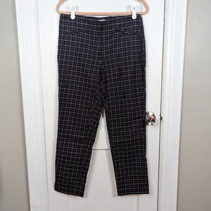J.Jill | Plaid Stretch Cotton Ankle Pants Size 6